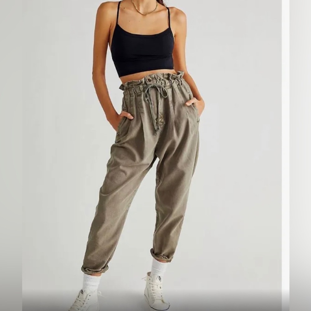 Free People Baggy Margate High Rise Pants size medium